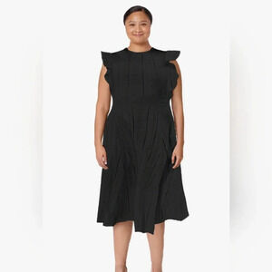 ECOWISH Women's Elegant A-Line Cocktail Midi Dress | Cotton Dress | Size XL NWT